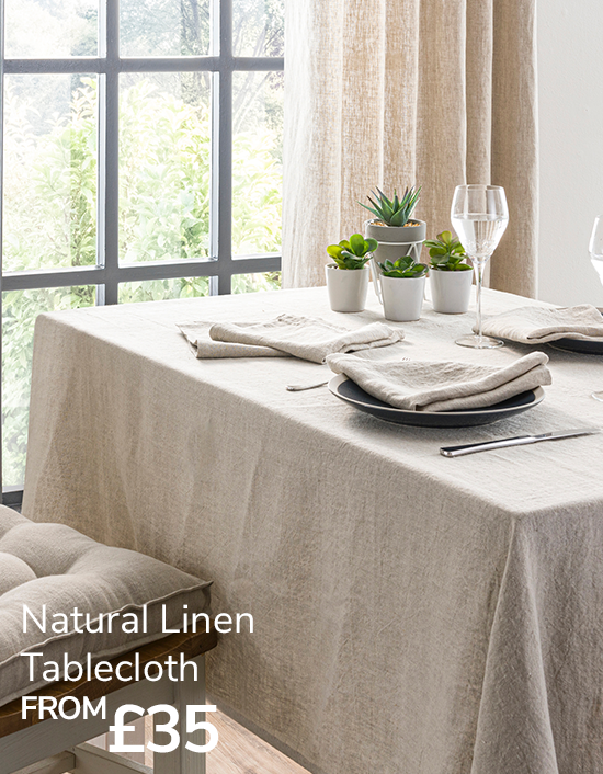 Natural Linen Tablecloth